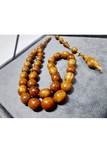 Soma Tesbih Salih Gazyağcı Usta Büyük Boy Havşalı Badem Kesim Kuka Tesbih