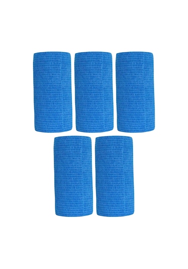 Sayberk - Coban Kendinden Yapışkanlı Bandaj 10cmx4.5mt Mavi - 5 Adet