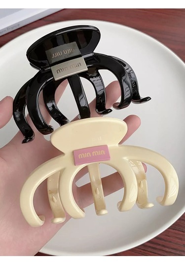 Symbol Saç Tokası Büyük Krab Büyük Saç Tokası Krab 248809570 Beyaz