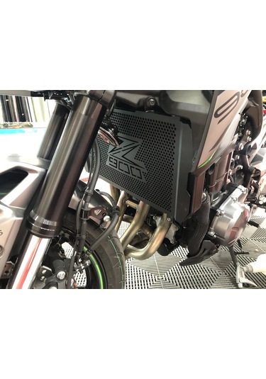 Z900 Motosiklet Aksesuarları Radyatör Izgarası Koruma Koruyucu Kapak - Siyah