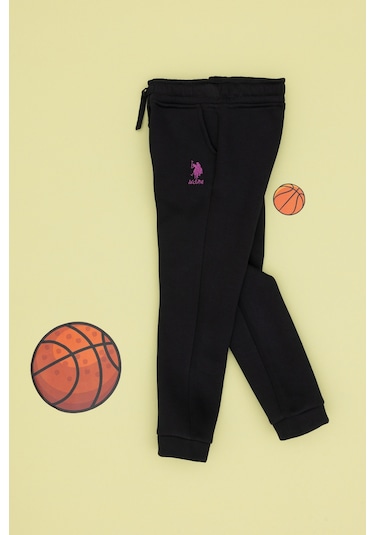 U.s. Polo Assn. Kız Çocuk Siyah Eşofman Altı 50316914-vr046 Siyah