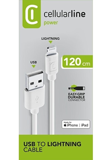 Cellular Line USBDATACMFIIPH5W Apple iPhone 5 Usb Data Kablosu