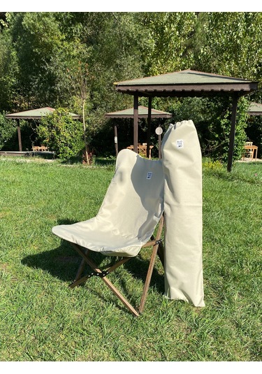 Bag The Joy Ahşap Masa Sandalye Seti Antrasit - Bej - 70 70 55cm Antrasit