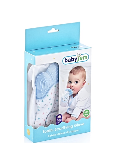 Babyjem Diş Kaşıyıcı Eldiven 526 Mavi