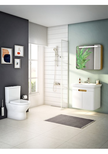 VitrA 330B2016 Rezervuar İç Takım, Alttan Su Girişli, 3/6 L Beyaz