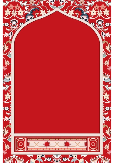 Diz Acıtmayan Yumuşak Süngerli Seccade Ve Namazlık Kırmızı