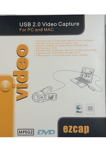 Apple Uyumlu MacBook Usb Video Capture Kamera Kayıt Cihazı