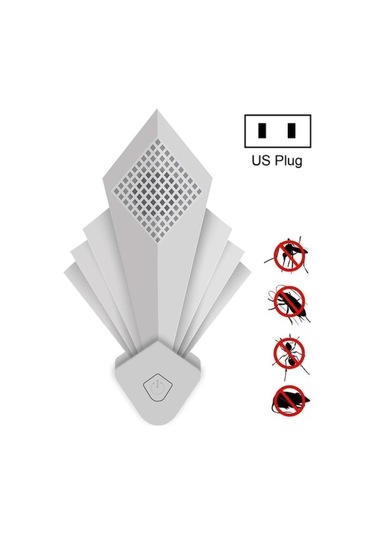 Rogfer Ry001 Ultrasonik Elektronik Sivrisinek Kurtlayıcı Gece Işığı, Fiş Özellikleri: Abd Fiş Beyaz , Boyut:abd Fişi