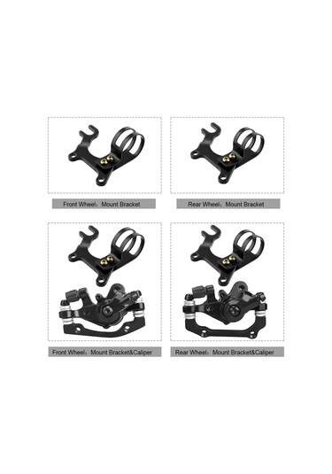 Yaozixa Bisiklet V Freninden Disk Freline Dönüştürücü Arka Teker Kolu Ve Disk Fre Mili Seti Çelik+alüminyum, Dayanıklı, 160mm Uyumlu Çok Renkli