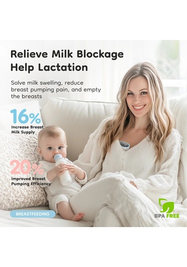 Dr.isla Yeni Giyilebilir Elektrikli Göğüs Pompaları 4 Mod 12 Seviye Taşınabilir Gökyüzü Mavi