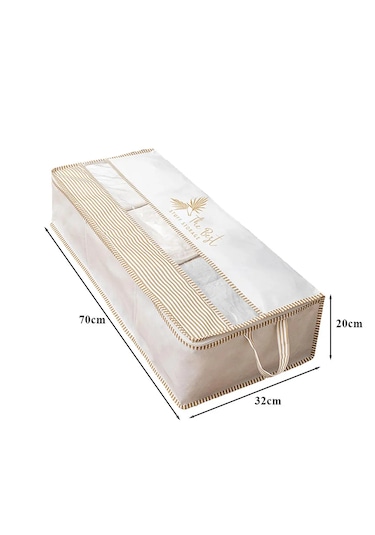 2 Adet Pencereli Baza Altı Düzenleyici Hurç 70x32x20 Qq Bej