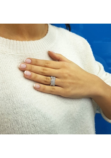 Lova Pırlanta Yaprak Desenli Yüzük - 1030211