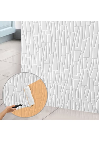 3d Duvar Paneli Boyanabilir Dekota 60x120 Cm / Geometrik Desenli 7'li Paket-5 M²