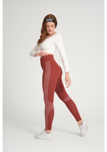 Wind Kiremit Kalçası Büzgülü Push Up Tayt