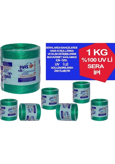 Yeşil Sera İpi (Klips İpi)(Fil İp)(Uv Katkılı Fibrilize)