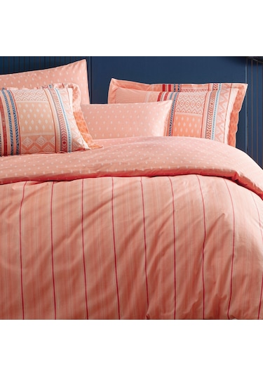 Yataş Bedding Pamena Ranforce Tek Kişilik Nevresim Seti - Somon