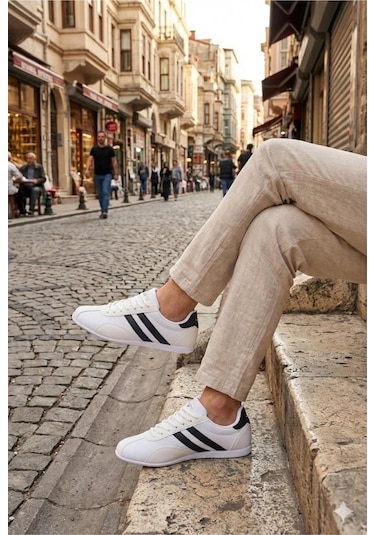 M.p 261-6576 Mr Erkek Spor Ayakkabı Beyaz Lacivert