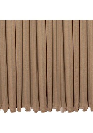 Krem Keten Tül Perde Yüksek Kalite Pilesiz Extraforlu Düz Dikim-krem Krem