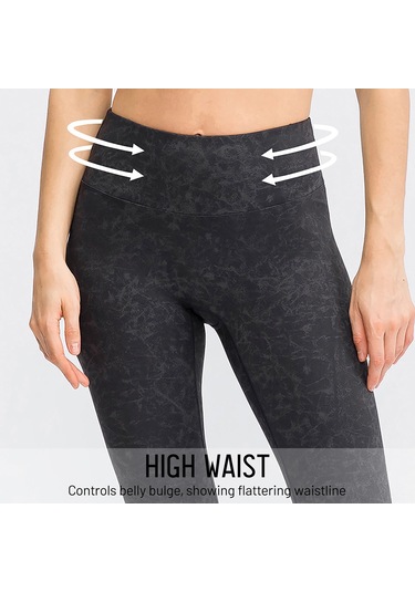 Kosona Kadınlar İçin Yüksek Bel Gönlük Tonlama Spor Taytları - Soluk Pembe, Akıllı Ter Çıkartma Teknolojisi Ve Esnek Kumaş İle Fitness Ve Koşu İçin Optimal Konfor Koyu Mor