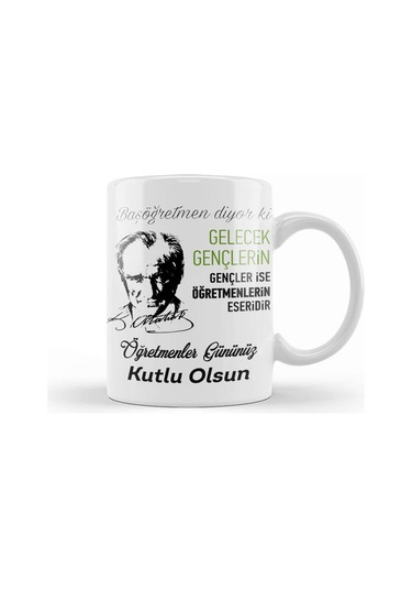 Öğretmenler Günü Öğretmene Hediye 012 Kupa Bardak Porselen Karışık