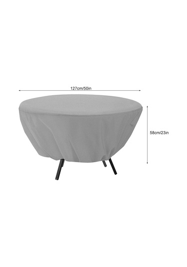 Ximistore9 Dış Mekan Daire Masa Sandalye Koruması - Su Geçirmez, Güneş Ve Toz Koruyucu Gri Örtü