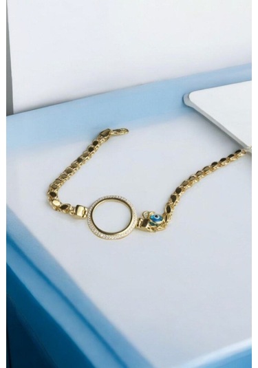 Modagümüşevi 925 Ayar Gümüş Pullu Zincir Tasarımlı Çeyrek Altın Bileklik, Çeyrekli Gümüş Bileklik