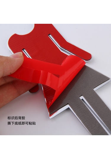 Xindoker Stainless Çelik Banyo Göstergesi - 20 Cm Yükseklikli, Gümüş Renkli, Cinsiyetli Tuvalet İşaretçisi, Dayanıklı Materyal Gümüş