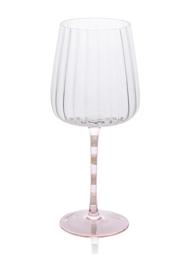 The Mia Şarap Kadehi Pembe Beyaz 600 Ml Çok Renkli