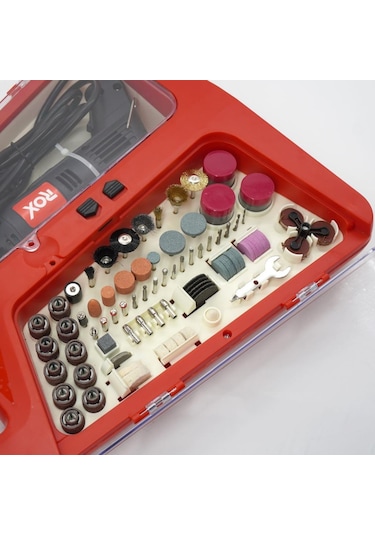 1001Alet Rox 0074 Mini Taşlama Gravür Makinası Hobi Seti 210 Parça