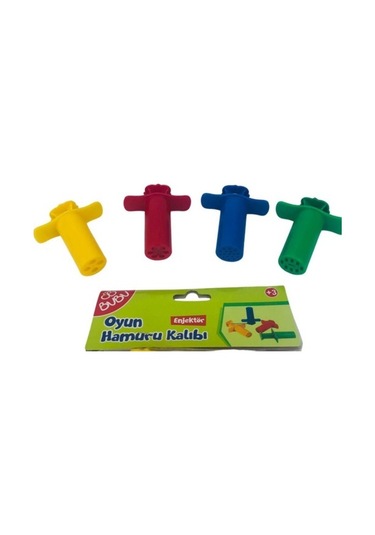Bubu Oyun Hamuru Kalıbı Enjektör 4 Lü