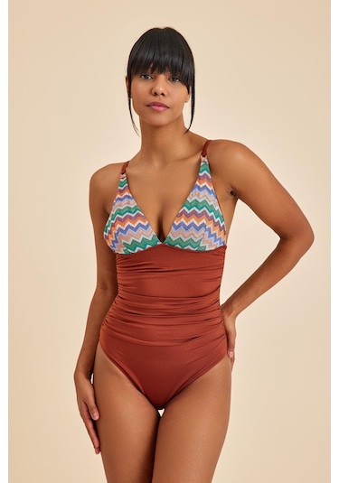 Amarelle Hawaii Mocha Toparlayıcı Üçgen Mayo Kahverengi