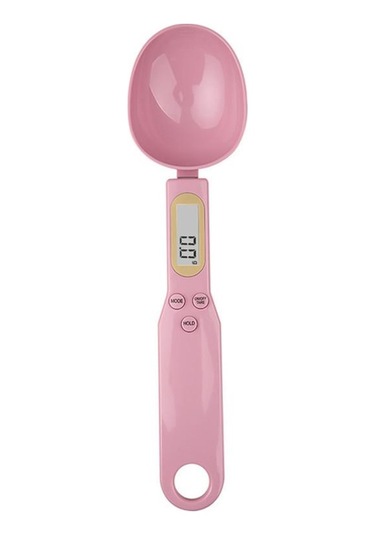 Pembe Elektronik Mutfak Terazisi 500g 0.1g Lcd Dijital Gıda Unu Dijital Kaşık Ölçeği Mini Mutfak Aracı Süt Kahve Terazisi