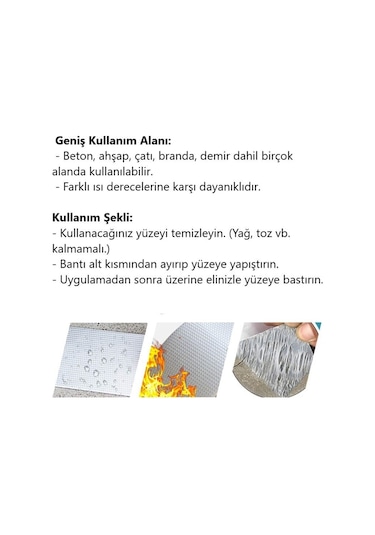 Su Sızdırmaz Bant Süper Güçlü Çamur Bant Boru Çatlak Tamir Bandı