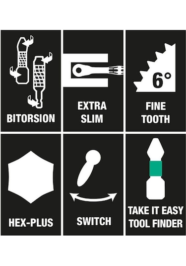 Wera Bit-Check 10 Zyklop Cırcırlı Bitorsion 1 Bits Seti  05057418001