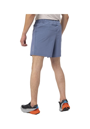 Merrell Erkek Koşu Şortu Race Mavi Esnek Kumaş Mavi Mavi