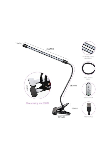 Usb Led Büyümek Işık Lambası Tam Spektrum Phytolamps Clip-on Phyto Lamba Bitki Fideler Çiçekler Büyümek Led Aydınlatmalar 55776806