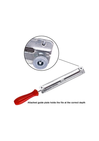 Youmex Ahşap Saplı Çelik Zımpara, Motorlu Testere İçin Pas Koruyucu, 4.0mm Manuel Keskinleştirici Alet