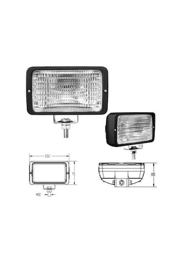 Kabin Lambası Plastik Gövdeli Ortadan Bağlantılı - 7254777