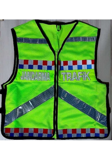 Yeni Model Jandarma Trafik Yeleği 1.Sınıf Yansıtıcı Reflektor Kul