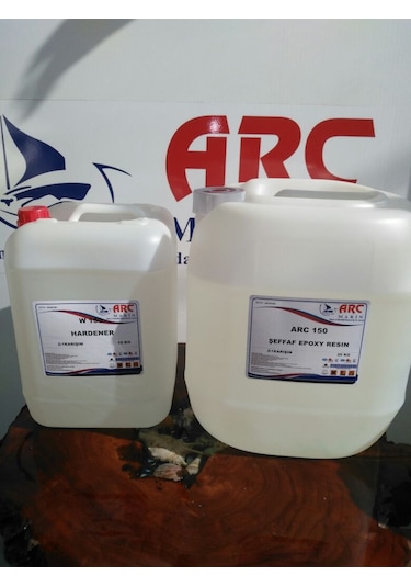 Arc 150N Ultra Şeffaf Döküm TipiParlak Epoksi Reçine25 Kg Set