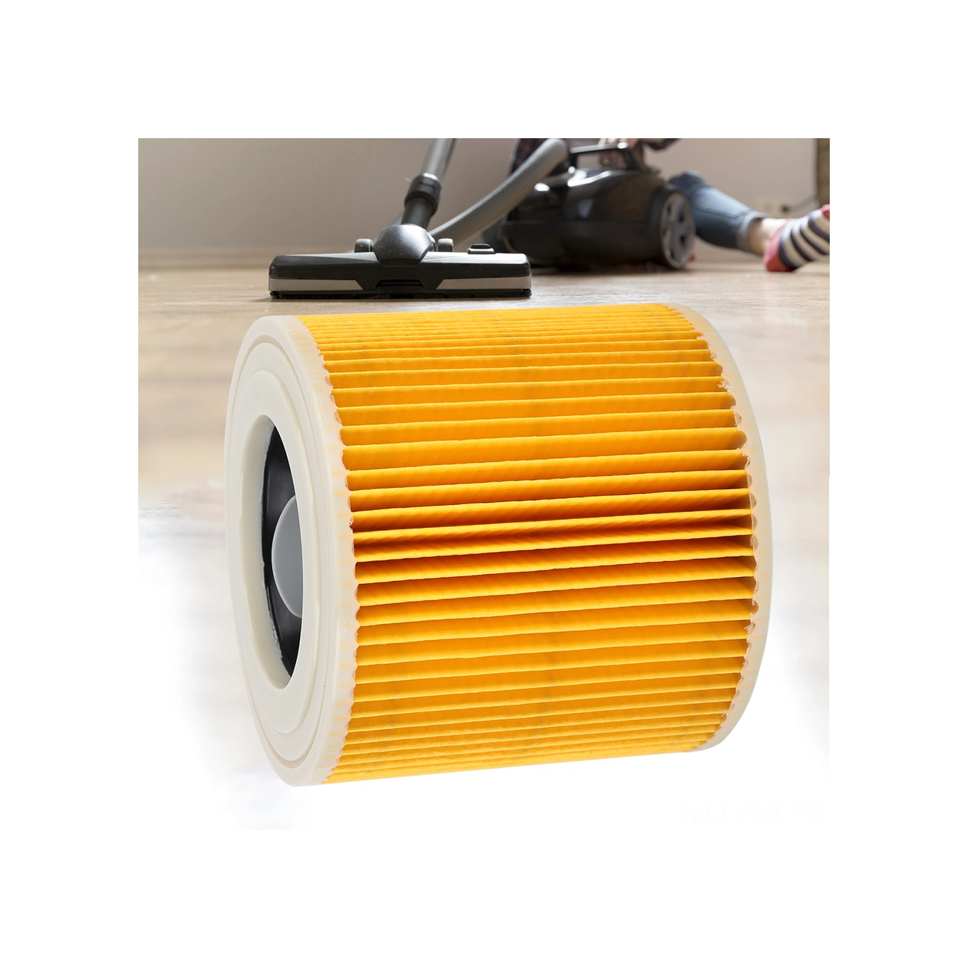 Hangfox Karcher A2004/2054/2204/2656 Serisi İçin Nemli-kuru Süpürge Filtresi, Toz Ve Alerjen Tutucu, Kilitleme Özelliği, Kolay Kurulum