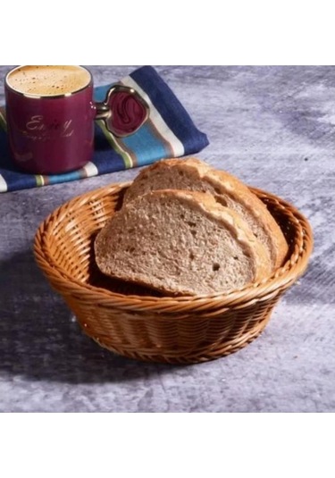 Kosova Spt264 Yuvarlak Ekmek Sepeti Kahverengi