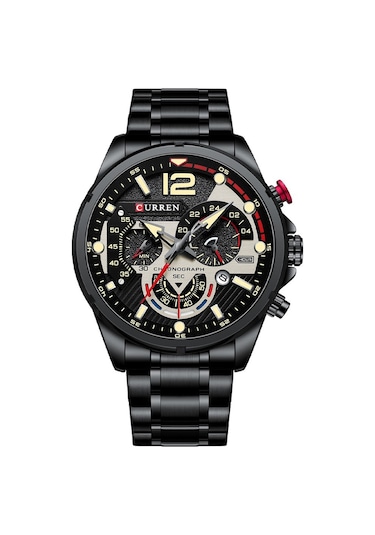 Curren 8395 Çelik Kayışlı Quartz Kol Saati Siyah