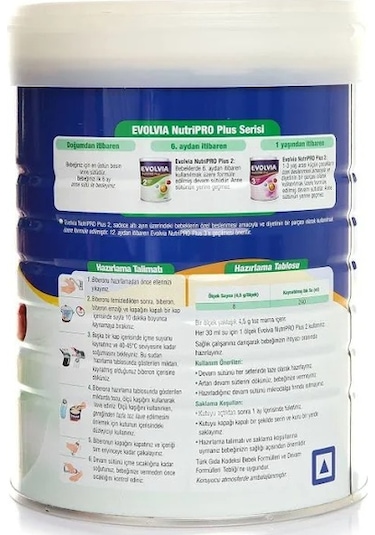 Evolvia Nutripro Plus 2 Devam Sütü 6+ Ay 3 x 800 G