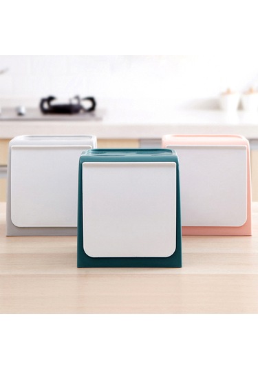 Jeemson Duvar Veya Masa Üstü Kullanıma Uygun Deliksiz Otomatik Geri Tepki Atık/ev Aletleri Saklama Kutusu Gri Gri