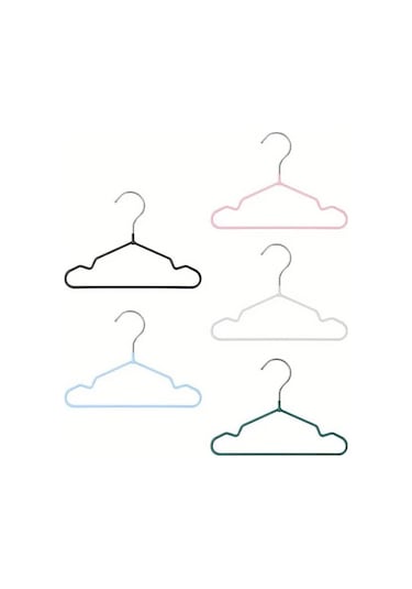 Willowhaven 10 Adet Pembe Mini Kedi Askısı Kaymaz Metal Mağaza Askılık Pembe