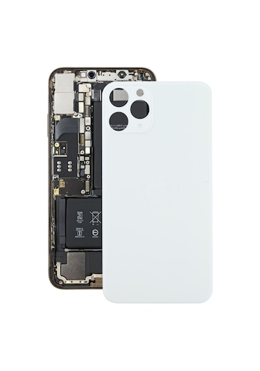 Apple Uyumlu iPhone 12 Pro Max İçin Pil Arka Kapağı Beyaz Beyaz