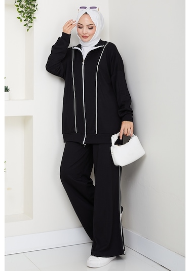 Biyeli Oysho İkili Takım 1608 - Siyah Siyah