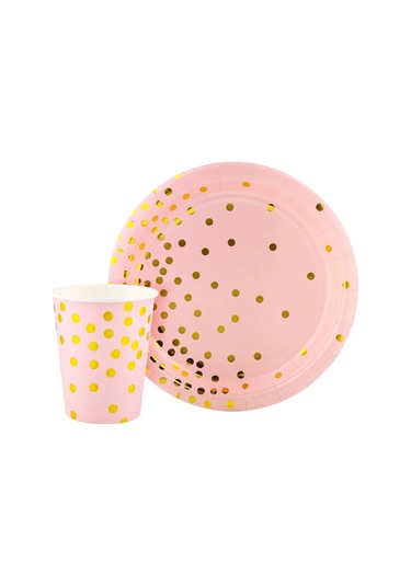 Davajdarit' Tek Kullanımlık Parti Pembe Konfeti Tatlılar İçin Kumanyalar 423529696 100 adet