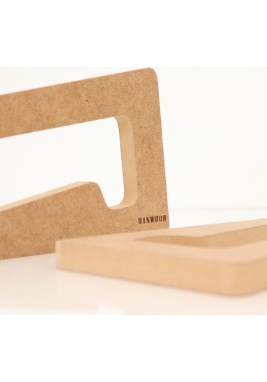 Hanwood Ahşap Laptop Standı - Laptop Yükseltici - 15" Ve Üzeri